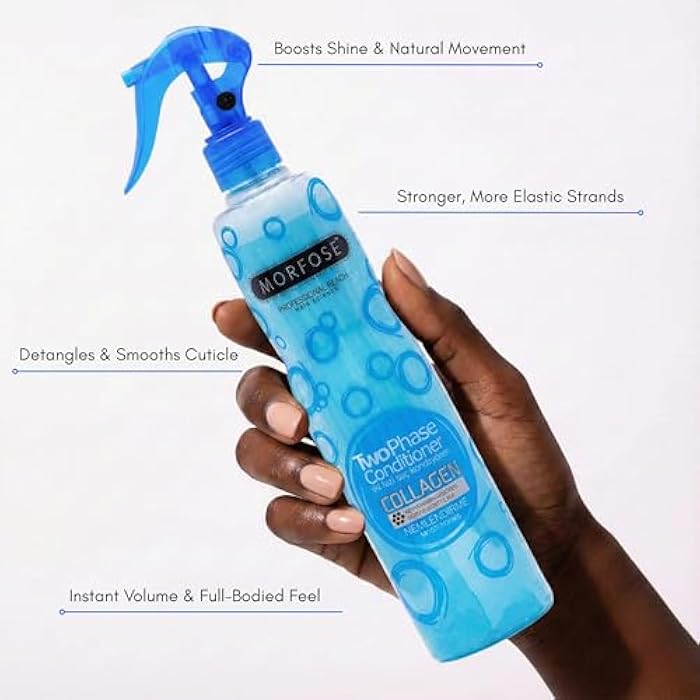 MORFOSE 2 Phase Collagen Hair Conditioner 400 ml, blue, 400 Milliliters - Image 2